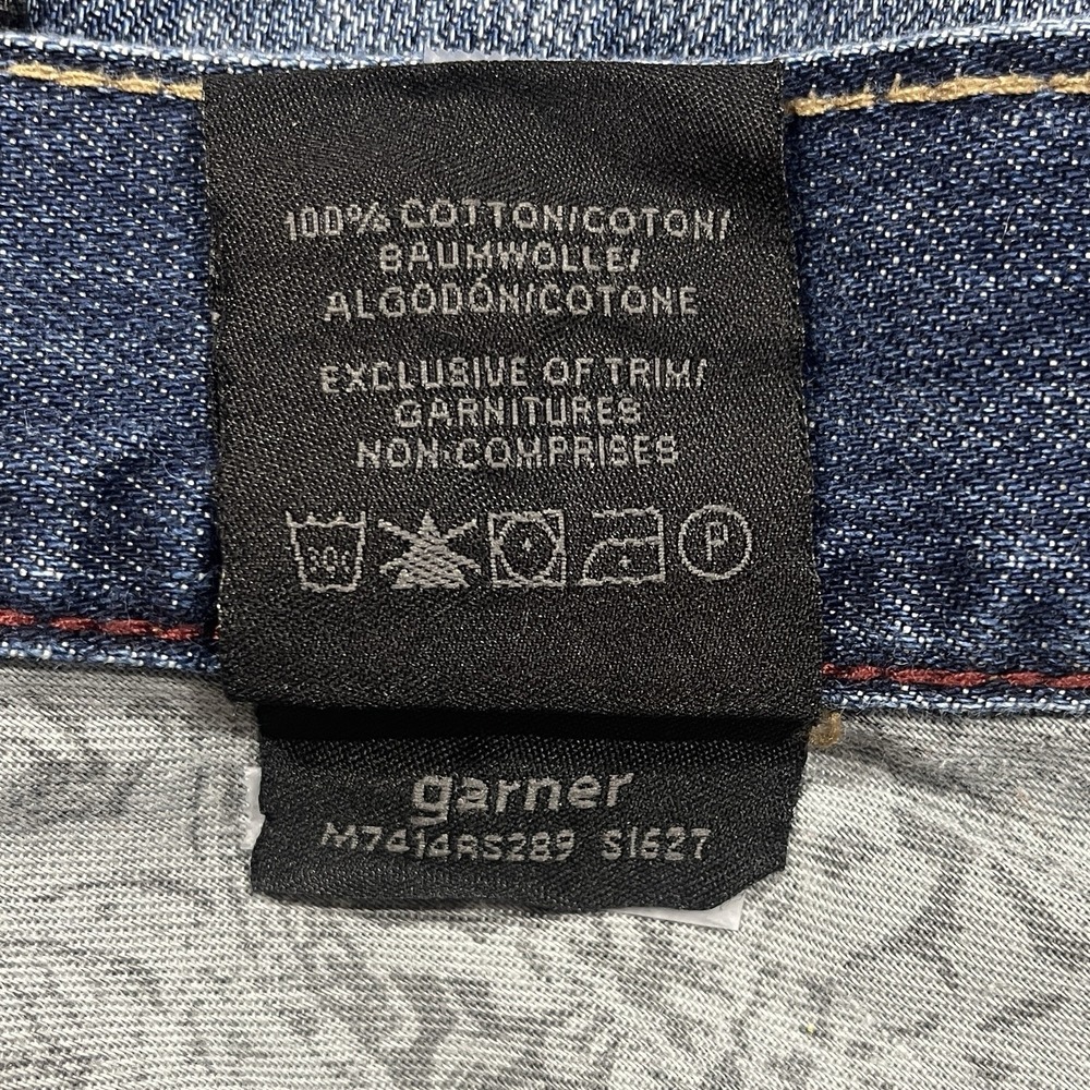 Silver Jeans Garner Relaxed Straight Mens 32x34, Fits 33x34 Dark Wash Denim - Picture 7 of 8